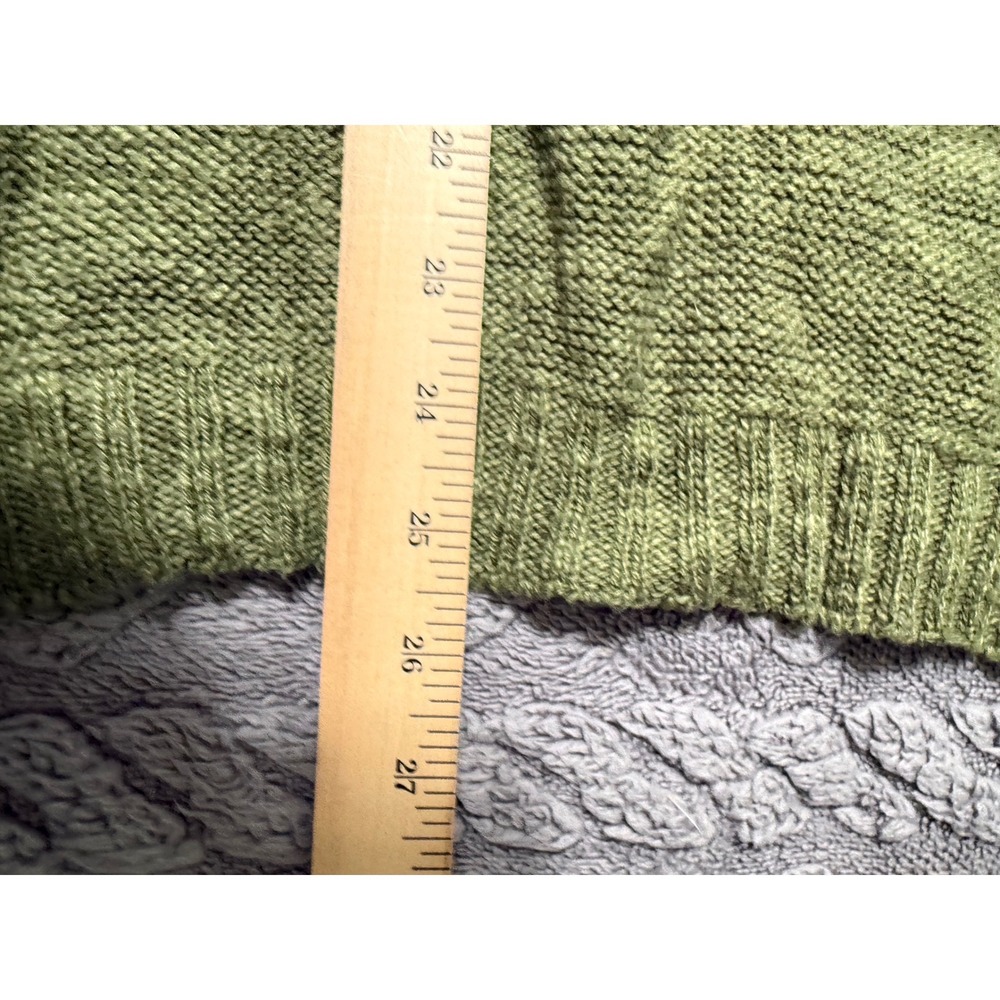 Mossimo Short Sleeve Sweater Women L Olive Green Excellent Knit Scoop Neck - Picture 6 of 7
